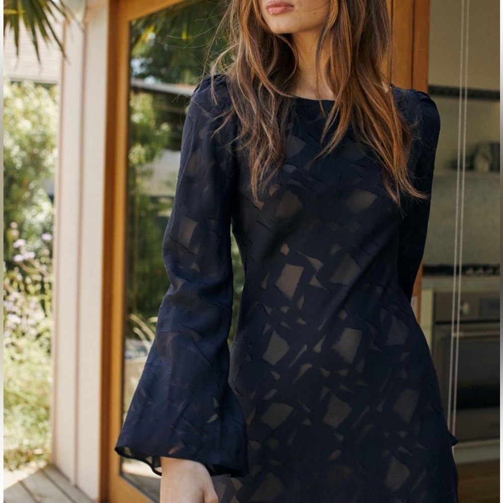 Stone Cold Fox Basier Dress - NWOT - Black Burnout